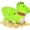 Altro Cavallo a Dondolo con Ruote, Cavalluccio a Dondolo a Forma di Drago per Bambini