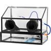 Generic Scatola di sabbiatura - Sistema di controllo della polvere chiuso con piscina d'acqua e copertura in acrilico per una gestione efficiente della polvere