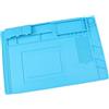 SPORTARC Tappetino di saldatura in silicone ad alta temperatura 500C antistatico per riparazione elettronica con vassoio magnetico 45x30cm