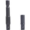 Crabop Convertitore adattatore per presa da 1/4 con codolo esagonale con cuscinetto a sfera caricato a molla per trapano elettrico, confezione da 2, dimensioni 25 mm e 50 mm
