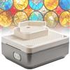 Generic Macinino elettrico per vetro colorato, mini macchina da tavolo con 4200 giri/min e alimentazione automatica dell'acqua per progetti artistici fai da te