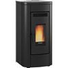 EXTRAFLAME Stufa a pellet ermetica canalizzata KLAUDIA PLUS AD EVO Nero - 001297151