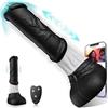 Generic 11.8in Black/White Horse Plug Silicone 4.1in Suction G Spot Prostate Stim for Couples