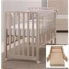 Azzurra Design lettino culla Glam UNOx9 Avana