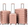 Flight Knight ABS 3 Taglia Valigia Leggera Compatibile Con Alitalia, easyJet, RyanAir, Air Italy E Tanti Altri! Trolley Bagaglio A Mano 55x35x20 cm Grande Bagaglio Da Stiva 4 Rotelle.