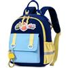 PROTAURI Zainetto Asilo Bambino 3-7 Anni 11.6L betoniera escavatore, Blu | cinturino pettorale riflettente impermeabile leggero traspirante ergonomico DIN A4 3D Patches betoniera escavatore