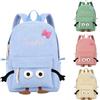 Presentimental Zaino Bambini Personalizzato con Nome Zainetto Scuola in Velluto a Coste per Bambina Bambino Zaino Asilo Materna Leggero Borsa Prescuola Regalo Compleanno Ritorno a Scuola (Blu-Ricamo)