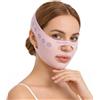 Probuk Maschera Viso Doppio Mento Snellente, Maschere Riutilizzabili a V, Fascia Lifting Contorno Viso, Guaine per Mento e Mandibola, Modellante Viso Donna e Uomo