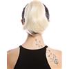 WIG ME UP - N869-V-613 Toupet Coda di cavallo Corti Lisci Biondo chiaro Biondo platino 20 cm