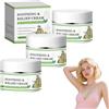 VKaoess Crema idratante lenitiva alle erbe - Miscela botanica per la cura della pelle secca, tutti i tipi di pelle, comfort leggero a base vegetale, idratazione per viso e corpo, non grassa (3 scatole)