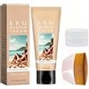 Doukesh Fondotinta Gambe Waterproof 100G Crema Colorata Gambe con Pennello Fondotinta Lozione per il Trucco Delle Gambe e Corpo Leg Makeup Concealer Copertura del Tatuaggio e delle Cicatrici