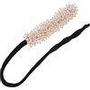 Happyyami Strumento per Styling Chioma e Formatore di Chignon in Cristallo Bianco per Donne e Ragazze, Stile Fashion Chic per Occasioni Speciali e Look Quotidiani