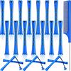 WUERKIYA Set di 21 ces Hair Perm Rods, include 20 pezzi Cold Wave Rods Plastic Perming Rods Curlers Hair Rollers and Steel Pintail Comb Rat Tail Comb for Hairdressing Styling Tools, Blue, 0,35 inch / 0,9 cm