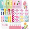 Erinde Set Spa Party da 60 Pezzi per Ragazze, Idee Regalo Donna, Accessori Spa con Maschere Viso per la Cura della Pelle, Crema Mani, Balsamo Labbra e Maschera Labbra, Set Regalo per Donne
