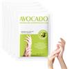 Crsetmyth Maschera Per Le Mani, Guanti Idratanti All'avocado, Con Vaselina, Guanti Idratanti Per Spa, Cura Delle Mani Nutriente Ed Emolliente, 5 Paia