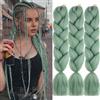 jooceebaby Pistacchio Estensioni Jumbo Ombre per Trecce Africane 24 Kanekalon Fibra Sintetica Crochet Twist Scatola Intrecciata per Capi Ricci
