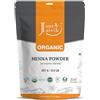 Just Jaivik biologica certificata Henna polvere (Lawsonia Inermis) Hair Organic standard 227 gms 0,2 kilogram/226,8 gram, no o additivi chimici.