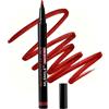 BUTBU Matita Labbra, Finitura Opaca Rossetto, Naturale Ingredienti Nutrienti, Waterproof E Stay-N, Non Sbava E Sbiadisce, Previene L'Opacità Screpolature Delle Labbra, Vari Look Trucco-02#ROSSO SCURO