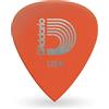Planet Waves 6DOR2-25- Set di plettri Duralin, Light, 0,6 mm, 25 pezzi, Colore arancione