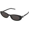 Gucci GG1680S 001 | Occhiali da Sole Graduati o Non Graduati | Prova Online | Plastica | Ovali / Ellittici | Nero | Adrialenti