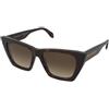 Alexander McQueen AM0299S 002 | Occhiali da Sole Graduati o Non Graduati | Prova Online | Plastica | Quadrati | Marrone, Havana | Adrialenti