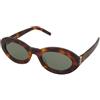 Saint Laurent SL M136 002 | Occhiali da Sole Graduati o Non Graduati | Prova Online | Plastica | Ovali / Ellittici | Marrone, Havana | Adrialenti