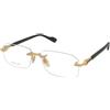 Gucci GG1221O 005 | Occhiali da Vista Graduati | Prova Online | Metallo | Rettangolari | Oro | Adrialenti