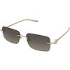 Gucci GG1703S 005 | Occhiali da Sole Graduati o Non Graduati | Prova Online | Metallo | Rettangolari | Oro | Adrialenti
