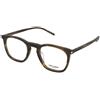 Saint Laurent SL 623 OPT 005 | Occhiali da Vista Graduati | Prova Online | Unisex | Plastica | Panthos | Marrone, Trasparente, Havana | Adrialenti