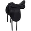 Equestro Sella dressage con blocchi removibili Nero