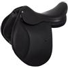 Equestro Sella da completo in cuoio Nero