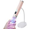 Generic Mini lampada UV per unghie, luce flash portatile con supporto magnetico aggiornato e sensore intelligente, asciuga unghie in gel ad asciugatura rapida, per saloni, casa, viaggi (rosa)