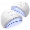 081 Store - 2 PEZZI Lampada UV LED per Unghie 48W con Sensore Automatico e Timer 5/30/60s, Fornetto Unghie per Gel UV, Semipermanente e Ricostruzione, Asciugatura Rapida