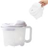Beufee Rondella di plastica per grani di riso, colino per alimenti per riso per cucina Ciotola per lavaggio del riso riutilizzabile Rondella di plastica per grani Colino Colino per quinoa Cestello per la pul