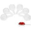 Agatige 6pcs portacandela a forma di cucchiaio, bruciatore a nafta in ceramica, decorazione domestica per bruciatore di aromi di incenso