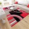 Mazovia Tappeto Salotto Moderne e Classico Pelo Corto - Tappeti Soggiorno Turchi Originali - Tappeti Camera da Letto - Tappeti Salotto Grandi Dimensioni - Grigio Rosso 120 x 170 cm