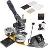 TozMvi Kit Macchina per Creare Magneti Quadrati, Macchina per Creare Magneti per Frigorifero Fai Da Te Da 50 * 50 Mm, Kit per Creare Pulsanti, 1 Taglierina + 100 Set Di Materiali Di Consumo
