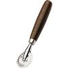 Tredoni Rotella da Pasta 4cm - Tagliapasta/Crimper per Ravioli/Pasta/Torte, Ruota in Acciaio Inox con Manico in Legno