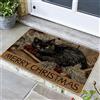 Generic Zerbino natalizio con gatto, decorazione per interni ed esterni, in gomma antiscivolo, lavabile, per le festività invernali, 73 x 43 cm