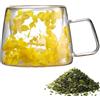 Generic fiori all'interno della tazza di caffè, tazza trasparente con fiori | Tazza di fiori secchi Tazza di caffè fiori capacità 200ml | Tazze di caffè doppio isolamento della parete, creat tazza