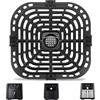 GXF Vassoio di ricambio della friggitrice dell'aria per Instant Pot Vortex 6 in 1 6QT Gourmia GAF735 6QT Air Fryer,Accessori originali della friggitrice dell'aria Grill Pan Plate Crisper Plate Rack Parti