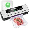 YGVQN Macchina Sottovuoto Alimentare 6 in 1,avec 40 Sachetti Sottovuoto et Tubo Accessorio,Sigillatrice Compatta per Conservazione Degli Alimenti Asciutto/Freschi Macchina Confezionamento Sottovuoto