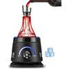 Cobalance Refrigeratore elettrico per vino e decanter con ventilatore per vino, 1,5 l, caraffa in vetro e refrigeratore per bottiglie, controllo della temperatura 24 ore, per vino rosso e bianco, 2 in