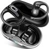 Qecnato Cuffie Open Ear,Cuffie Bluetooth Sport 5.4, 50 Ore, Auricolari Wireless con Ganci, Stereo HD, Auricolare Confortevole, Controllo Tattile, Impermeabili IPX7, Auricolari Running per Corsa, Nero intenso