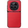 Kepuch Cover per Honor Magic 7 Pro - Custodia Case Piastra Metallica Incorporata Litchi Grano - Rosso