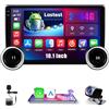 Inefala Android 15 2 Din Autoradio Wireless CarPlay con Schermo Motorizzato 2+64G, 10,1 Pollici Stereo Auto Bluetooth con Android Auto CarPlay Mirror Link FM RDS GPS WiFi Telecamera Posteriore AUX USB