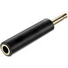 RiseNova Adattatore impedenza cuffie 3,5 mm 30/75 Ohm riduzione del rumore filtro per una qualità del suono chiara su telefoni cellulari e PC (30 ohm)
