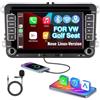 kttcorlp [Prestazioni Elevate] Linux Autoradio per Golf 5 6 Passat Jetta Caddy Polo cc Tiguan EOS Touran T5 Scirocco Wireless Carplay & Android Auto, con display IPS da 7 inch Bluetooth/FM/AM/USB/EQ/Touch