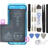 OnlyTech - Batteria di ricambio Premium per iPhone 13 Pro Max - Capacità 4352 mAh, qualità identica (Chip TI) - Kit 15 Strumenti e adesivo schermo inclusi