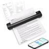 DODOXCX Stampante termica wireless On-The-Go: senza inchiostro, compatta, supporta 8,5 x 11 (lettera/legale), A4 e A5 - compatibile con Android, iOS e laptop (con 10 fogli di carta termica piegata)